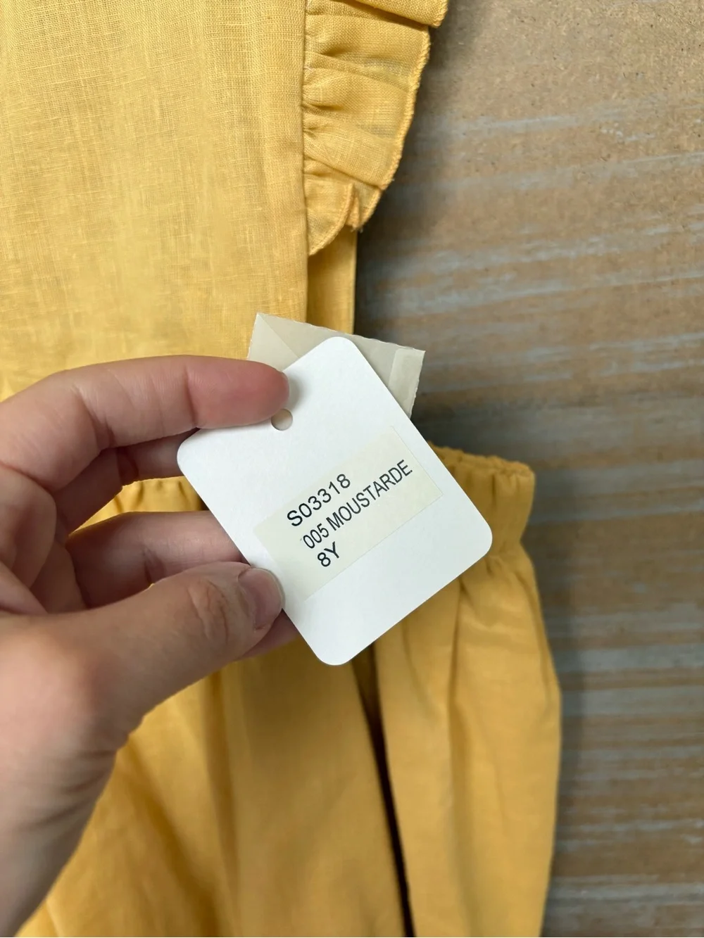 Tocoto Vintage NWT Cotton Linen Pinafore Dress Saffron Photography Girls 8